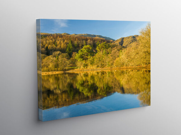 Coniston Water on a sunny Winter day Lake District, Canvas Print