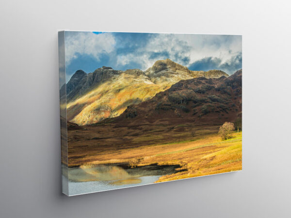 Langdale Pikes in the Lake District National Park, Canvas Print